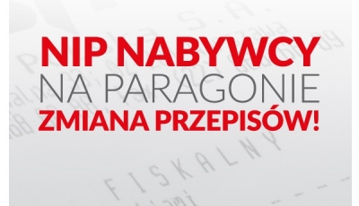 PRACOWNIA INTERNETOWA "PINT" Artur Nowak - NIP Nabywcy na paragonie - od 1 stycznia 2020