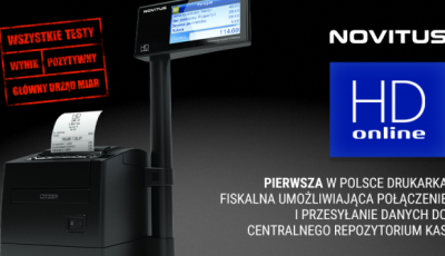 PRACOWNIA INTERNETOWA "PINT" Artur Nowak - Pierwsza drukarka fiskalna online, to urządzenie marki Novitus!